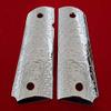 Replacement 1911 Full Size Grips for Kimber, Colt, Rock Island, Springfield, Taurus, & Clones - Colt Nickel Grips view 1