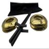 Saving Shepherd Deluxe Solid Brass Quoits Set - Executive Amish Horseshoes Outdoor Ring Toss Game USA Handcrafted view 1