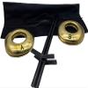 Saving Shepherd Deluxe Solid Brass Quoits Set - Executive Amish Horseshoes Outdoor Ring Toss Game USA Handcrafted view 2