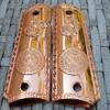 Replacement Aztec Eagle1911 Grips Full Size for Kimber Colt Rock Island Springfield Taurus & Clones Rose Gold Grips view 1