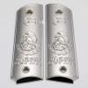 Replacement 1911 Full Size Grips for Kimber, Colt, Rock Island, Springfield, Taurus, & Clones - 38 Super Nickel Grips view 1