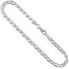 925 Sterling Silver Chain Necklace for Women Flat MARINER Chain Necklace 2.1mm ~ 9.2mm, 7"-30", 10 view 1
