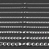 925 Sterling Silver Chain Necklace for Women Flat MARINER Chain Necklace 2.1mm ~ 9.2mm, 7"-30", 10 view 4