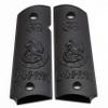Replacement 1911 Full Size Grips for Kimber, Colt, Rock Island, Springfield, Taurus, & Clones - 38 Super Black Grips view 1