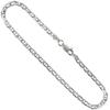 925 Sterling Silver Chain Necklace for Women Flat MARINER Chain Necklace 2.1mm ~ 9.2mm, 7"-30", 7 view 1