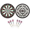 GSE Games & Sports Expert 18"x1" 2-in-1 Paper Dartboard Game Set with Six 17G Steel Tip Darts. Baseball and Dart Board Games Set view 1