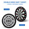 GSE Games & Sports Expert 18"x1" 2-in-1 Paper Dartboard Game Set with Six 17G Steel Tip Darts. Baseball and Dart Board Games Set view 2