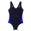 ACSUSS Kids Girls One Piece Sleeveless Swimsuit Swimwear Color Block Racer Back Sports Tank Top Bathing Suit Sunsuit Blue 3-4 view 2