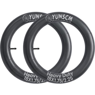 2-PCS 18" Heavy Duty Bike Tubes 18x1.75 18X1.95 18x2.125 AV Schrader Valve 45/57-355 Bicycle Tubes 18x1.90 18X2.0 18x2.10 18X2.20 18X2.25 Compatible with 18X1.75/2.25 Bike Tire Tubes