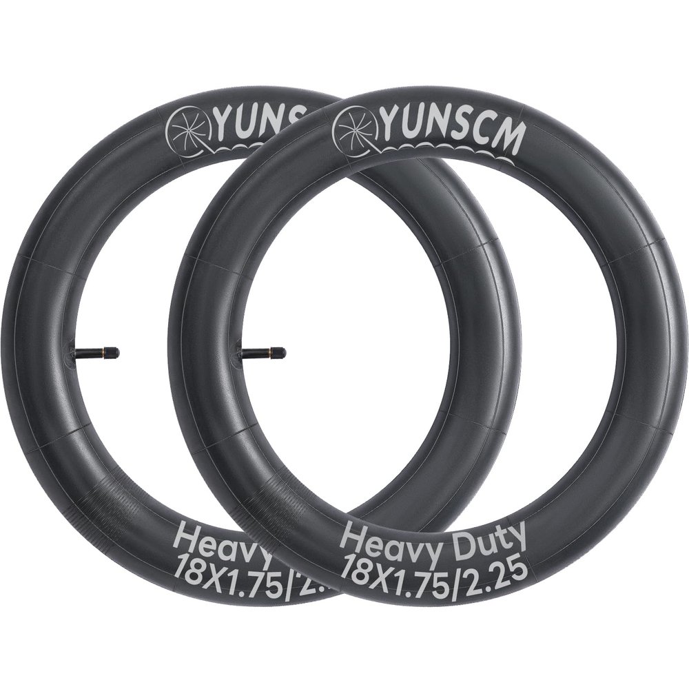 2-PCS 18" Heavy Duty Bike Tubes 18x1.75 18X1.95 18x2.125 AV Schrader Valve 45/57-355 Bicycle Tubes 18x1.90 18X2.0 18x2.10 18X2.20 18X2.25 Compatible with 18X1.75/2.25 Bike Tire Tubes