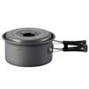 Skater LIVENATURE AN15 Outdoor Aluminum Pot with Lid, 5.1 inches (13 cm), Folding Handle view 1