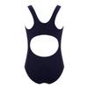 Hularka Kids Girls One Piece Athletics Sprots Swimsuit Sleeveless Cutout Back Swimwear Swimming Costume Bathing Suit Blue 3-4 view 2