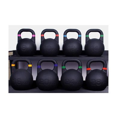 AGYH Kettlebells Black Cast Iron Kettlebell, Professional Strength Training Equipment For Men And Women, Used For Squat Push-up Weightlifting, 8kg/10kg/12kg/16kg/20kg/24kg (Size : 16kg/35.2lb)