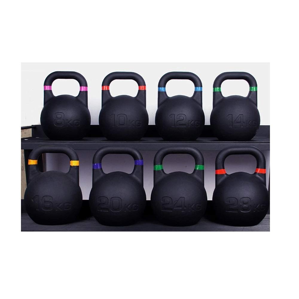 AGYH Kettlebells Black Cast Iron Kettlebell, Professional Strength Training Equipment For Men And Women, Used For Squat Push-up Weightlifting, 8kg/10kg/12kg/16kg/20kg/24kg (Size : 16kg/35.2lb)