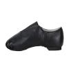 Linodes PU Leather Jazz Shoe Slip On Dance Shoes with Up Elastic for Girls and Boys (Toddler/Little Kid/Big Kid)-Black-11M-Little Kid view 4