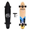 42 Inch Longboard Skateboard Complete Cruiser,The Original Artisan Maple Skateboard Cruiser for Cruising, Carving, Free-Style and DownhillSeaside view 1