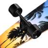 42 Inch Longboard Skateboard Complete Cruiser,The Original Artisan Maple Skateboard Cruiser for Cruising, Carving, Free-Style and DownhillSeaside view 4