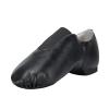 Linodes PU Leather Jazz Shoe Slip On Dance Shoes with Up Elastic for Girls and Boys (Toddler/Little Kid/Big Kid)-Black-7.5M-Toddler view 1