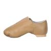 Linodes PU Leather Jazz Shoe Slip On Dance Shoes with Up Elastic for Girls and Boys (Toddler/Little Kid/Big Kid)-Brown-11M-Little Kid view 4