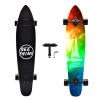 42 Inch Longboard Skateboard Complete Cruiser,The Original Artisan Maple Skateboard Cruiser for Cruising, Carving, Free-Style and DownhillOceans of Stars view 1