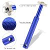 VIPMOON Golf Club Cleaner Kit, 2 Pcs Groove Sharpener Regrooving Tool and 1 Pcs Retractable Club Cleaner Brush, Portable Groove Sharpener Tool for All Golf Irons for Men (Blue) view 3