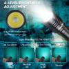 HECLOUD 3000LM Scuba Diving Flashlight with Rechargeable Dive Light Underwater Flashlight 328ft IPX8 Waterproof 4 Modes Scuba Safety Light with Charger for Submarine Deep Sea Snorkeling view 3