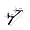 Pull-up Bars AGYH Wall-Mounted Chin Up Bar, Immersed Home Gym Horizontal Bar, Sandbag Resistance Band Ring Equipment, Load 250kg (Color : Black 2) view 2
