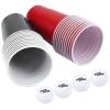 Beer Pong, Conveniently Sized Drinking Game Set, Lightweight for Tailgating for Parties(red cups 11+black cups11+4balls) view 4