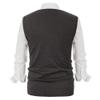 PJ PAUL JONES Mens Casual V-Neck Pullover Sweater Vest Solid Color Plain Knitwear Dark Grey S view 3