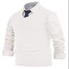 PJ PAUL JONES Basic Solid V-Neck Sweater Vest Men Sleeveless Plain Knitwear Pullover White 2XL view 2