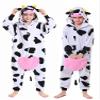CANASOUR Cow Onesie Kids Halloween Cosplay Costume Girls One Piece Pjs Anime Unisex Hoodie Pajamas For 8-10 Years Boys Party Pyjamas (Height 51-55, 8 Years, Cow) view 1