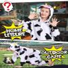 CANASOUR Cow Onesie Kids Halloween Cosplay Costume Girls One Piece Pjs Anime Unisex Hoodie Pajamas For 8-10 Years Boys Party Pyjamas (Height 51-55, 8 Years, Cow) view 2