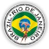 1x Brazil Rio De Janeiro 02 Round Vinyl Waterproof Sticker - 10cm / 4inches view 1