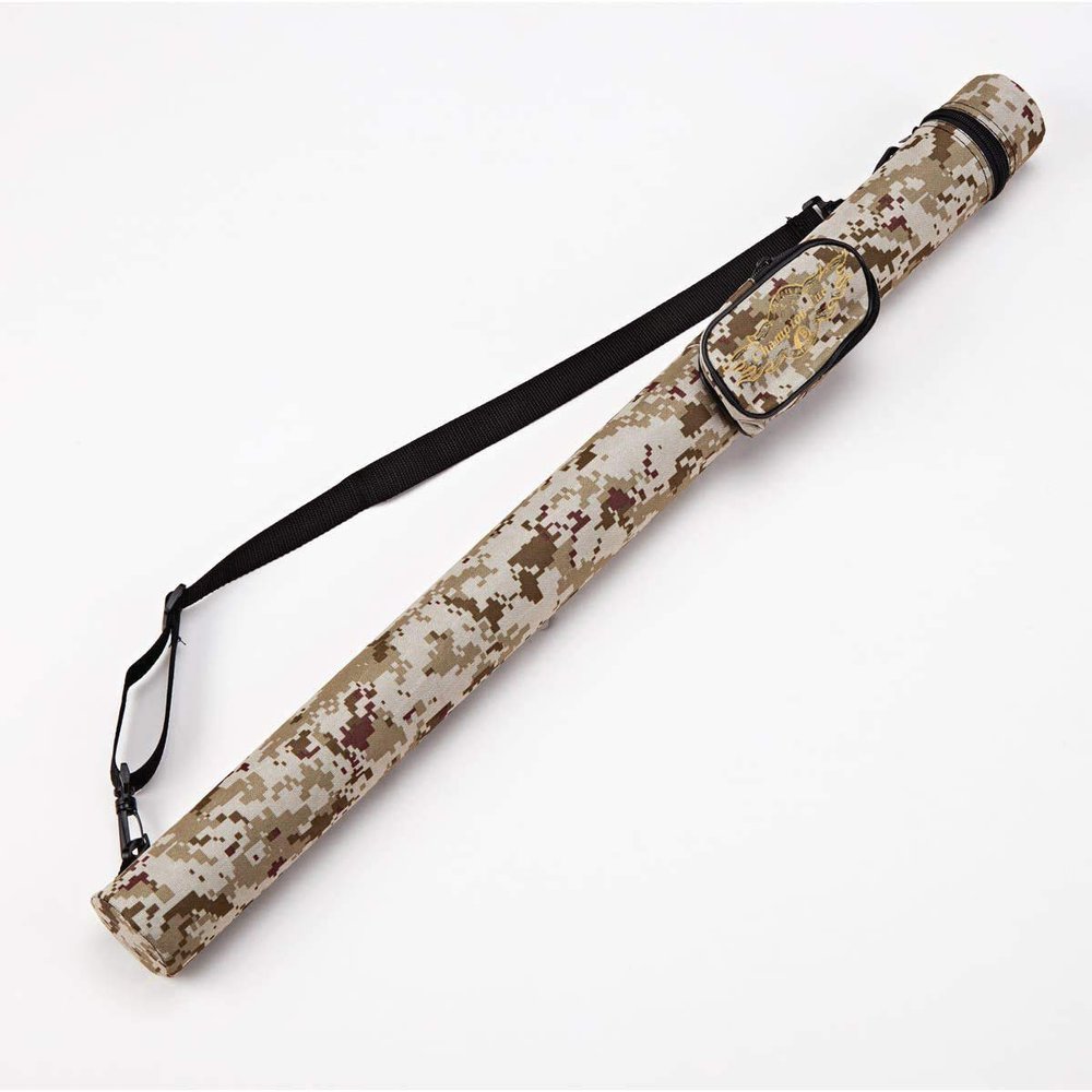 Gator Champion 1x1 Hard Pool Cue Billiard Stick Camo Carrying Case -1B1S Camo Nylon Cases Available in 5 Colors (Camo Beige)
