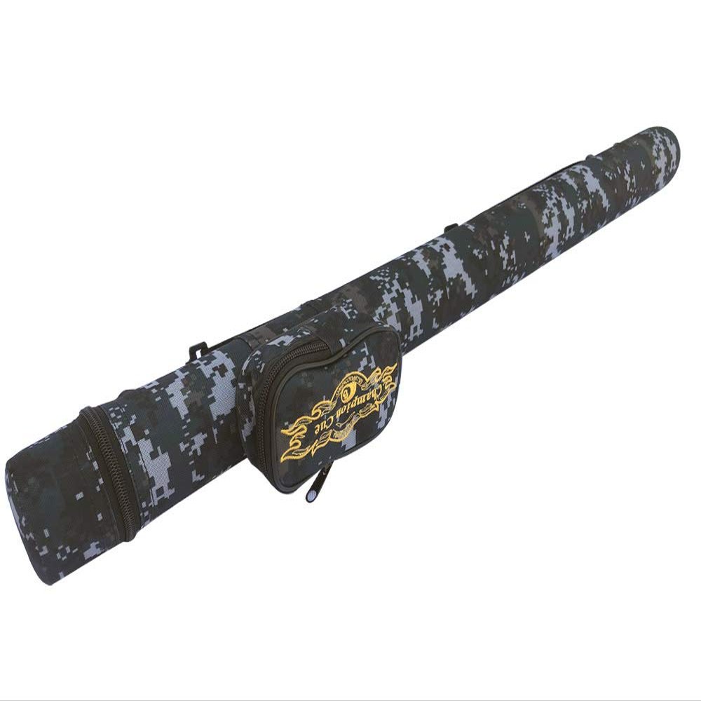 Gator Champion 1x1 Hard Pool Cue Billiard Stick Camo Carrying Case -1B1S Camo Nylon Cases Available in 5 Colors (Camo Blue)