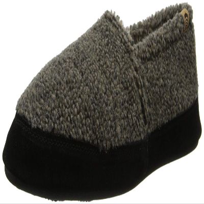 Acorn Men's Moc Slipper with a Collapsible Suede Heel and Warm Micro-Fleece Lining, Earth Tex, 12-13
