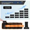 Adjustable Ankle Weights 1-8 LBS Pair with Removable Weight for Jogging, Gymnastics, Aerobics, Physical Therapy, Resistance Training|Each 0.8-4 lbs, Total 8LBS, Orange view 3