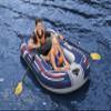 Bestway Hydro-Force Treck | One Man Inflatable Boat Raft, Rubber Dinghy with Heavy Duty Handles for 1 Person, with 1 Boat, 1 Pair of oars, 1 Foot Pump and a Repair Patch, Blue view 4