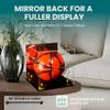 Better Display Cases Acrylic Display Case for Collectibles, Full Size Soccer Ball Display Case,Yellow Risers & Black Base, Handcrafted Showcase Box.DIM;9.75" L x 9.75" W x 9.75" H. (B02) view 2