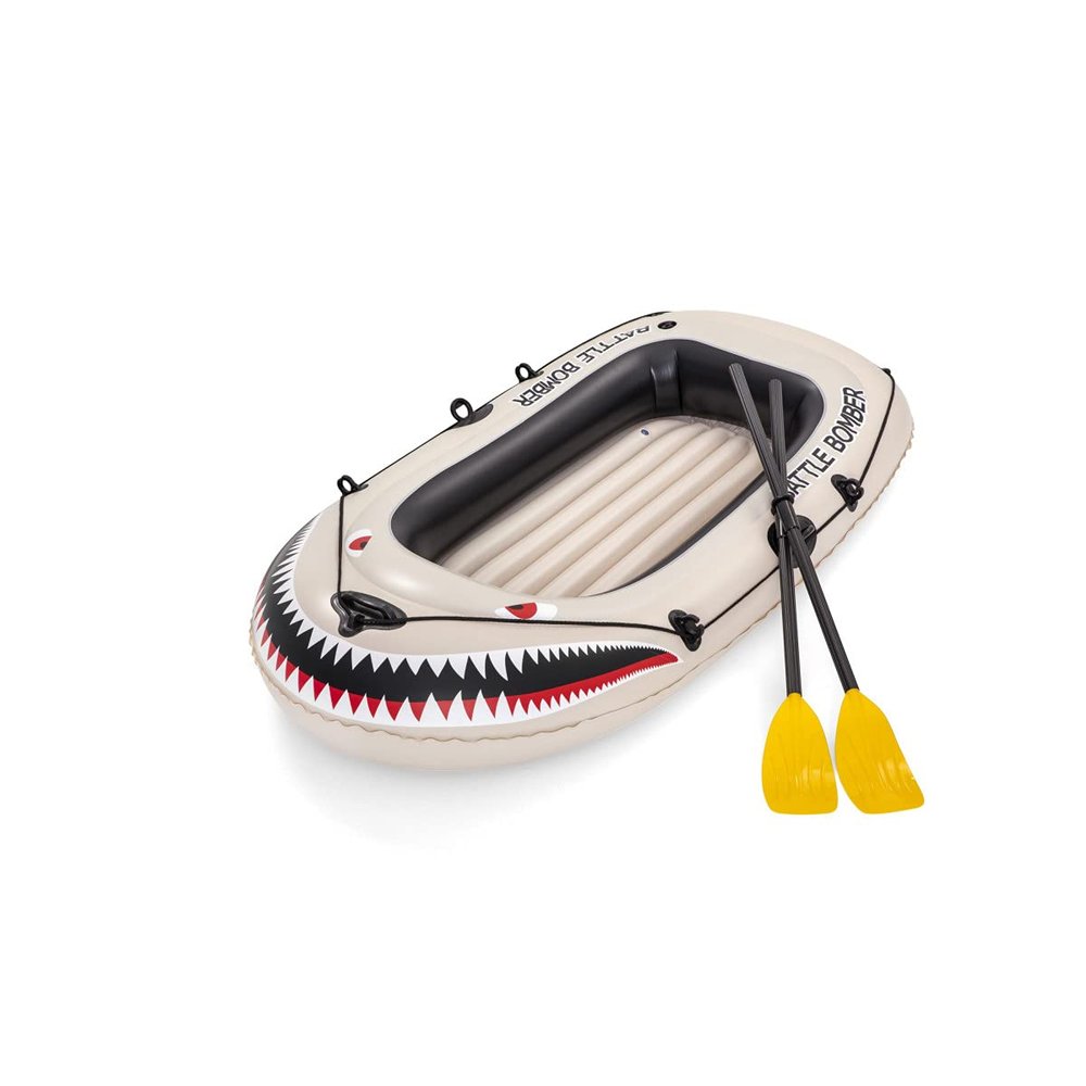 Bestway Unisex Youth 6'2" x 39"/1.88m x 98cm Battle Bomber Raft Boats, White