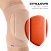 Queen Wear  Nude Latte  Pole Dance Knee Pads  Perfect Woman Protection for Ballet Modern Dance and Indoor Sports (M) view 3