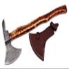 TBA Damascus Steel Axe view 1