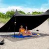 Red Suricata Family Beach Tent & Beach Canopy & 2 Beverage Holders Bundle - UPF50 UV Sun Shade Shelter (Large, Black) view 1