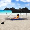 Red Suricata Family Beach Tent & Beach Canopy & 2 Beverage Holders Bundle - UPF50 UV Sun Shade Shelter (Large, Black) view 2