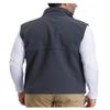 MOHEEN Men's Casual Coat Fleece Lined Sleeveless Jacket Full Zipper Softshell Vest 3XL Grey view 3