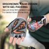FINGER TEN Kids Bike Gloves with Gel Padding (Red, Small) view 3