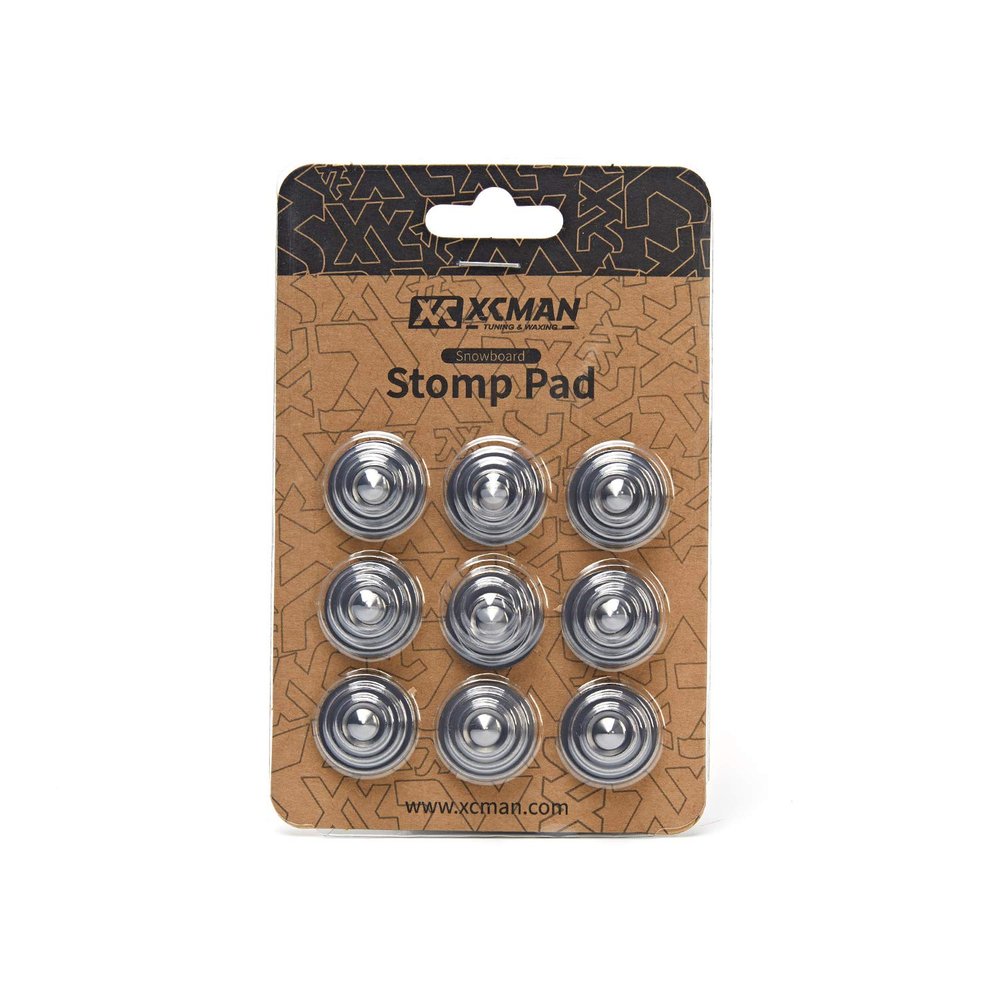 XCMAN 4 Layer-Cone Studs 7.87 Inch Dia Aluminum Snowboard Stomp Pad - 9pcs