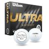 GBM Personalized Wilson Ultra Distance Golf Balls, 12-Pack + 20 Free Golf Tees - Long-Distance Playable Golf Balls  Great Gift for Father's Day, Tournaments, or Events view 1