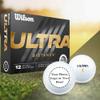 GBM Personalized Wilson Ultra Distance Golf Balls, 12-Pack + 20 Free Golf Tees - Long-Distance Playable Golf Balls  Great Gift for Father's Day, Tournaments, or Events view 2