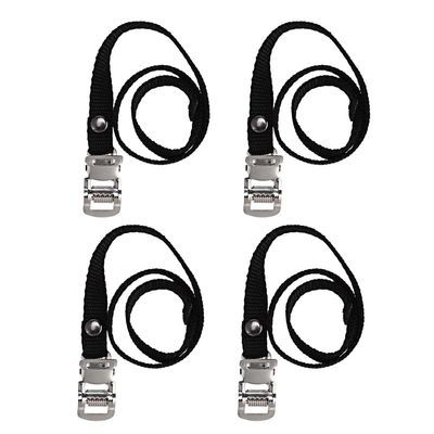Garneck 4 Pcs Bike Rack Strap Bike Wheel Stabilizer Straps Bike Pedals Clips Strap for Exercise Bike and Outdoor Bicycles